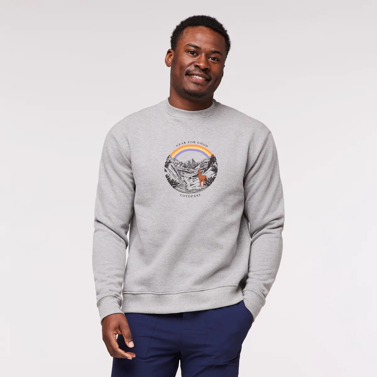 Traveling Llama Crew Sweatshirt - Men's