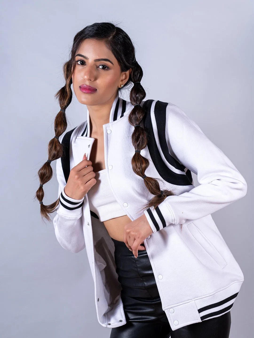 White Varsity Jacket