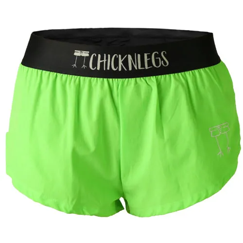 Women's Neon Green 1.5" Split Shorts