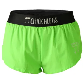 Women's Neon Green 1.5" Split Shorts