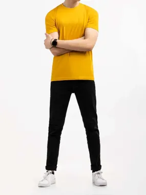 Yellow Crew Neck T-shirt